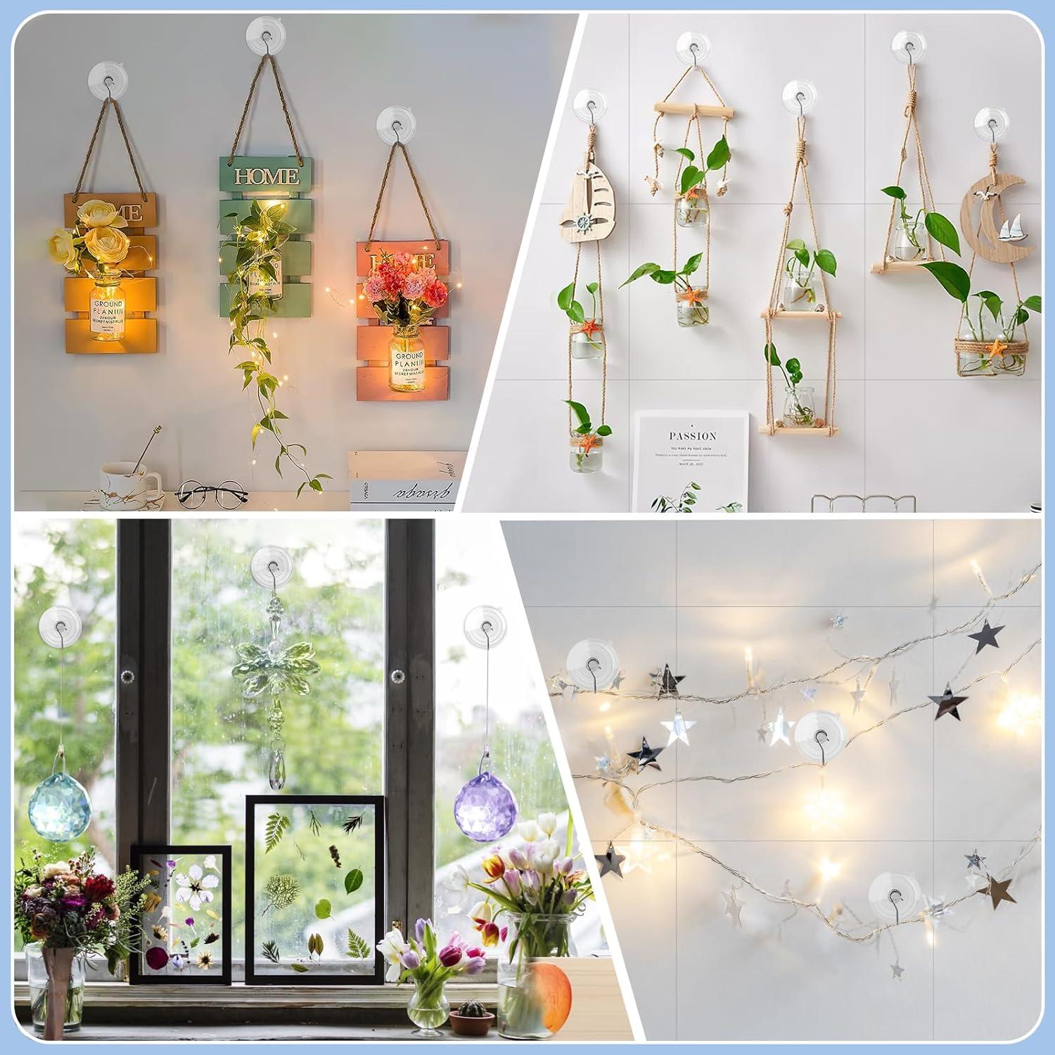 Ganchos de Ventosa Hangerspace Transparentes 8 Piezas 6.35 cm