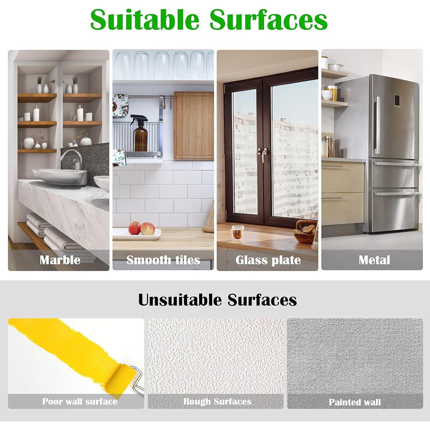 Ganchos de Ventosa Hangerspace Transparentes 8 Piezas 6.35 cm