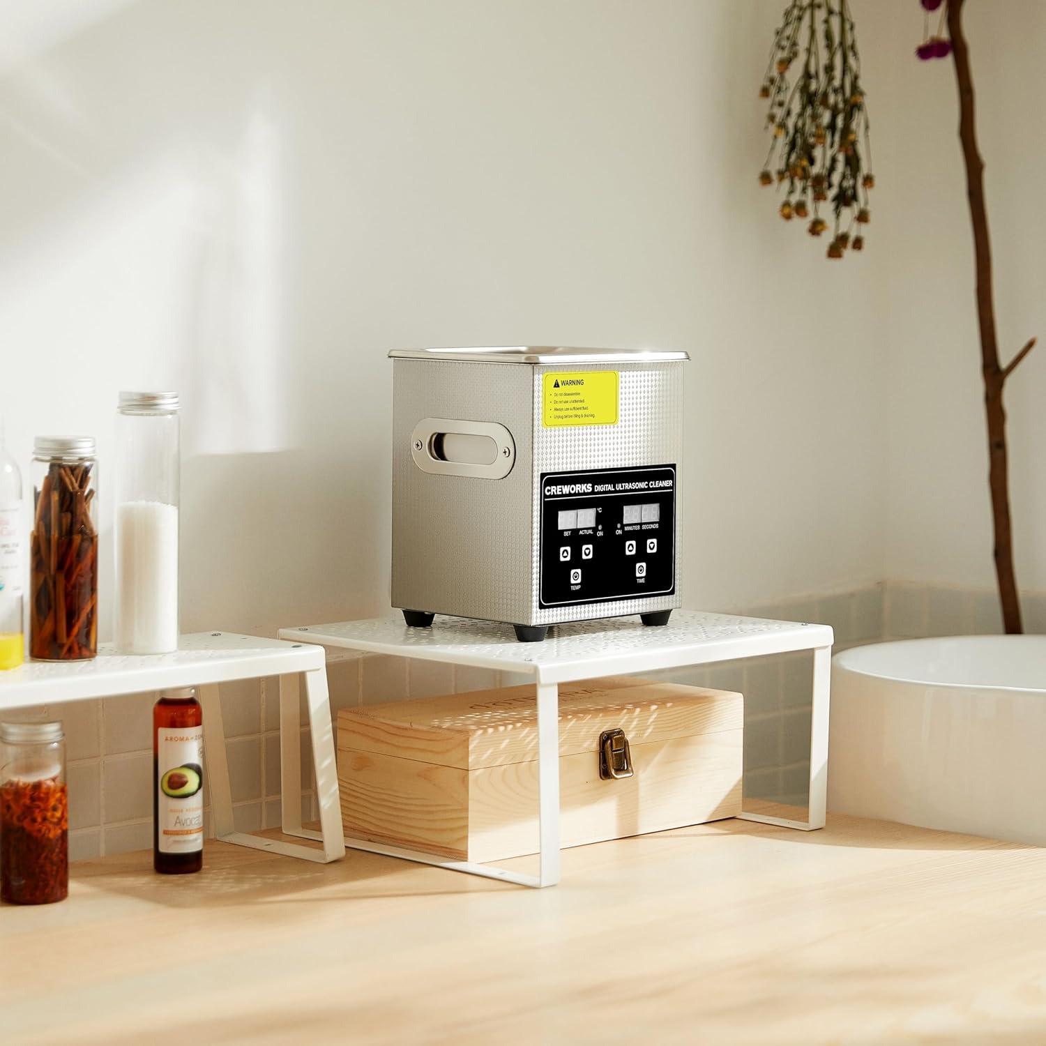 Máquina de Limpieza Ultrasónica CREWORKS 1.8L 60W Acero Inoxidable
