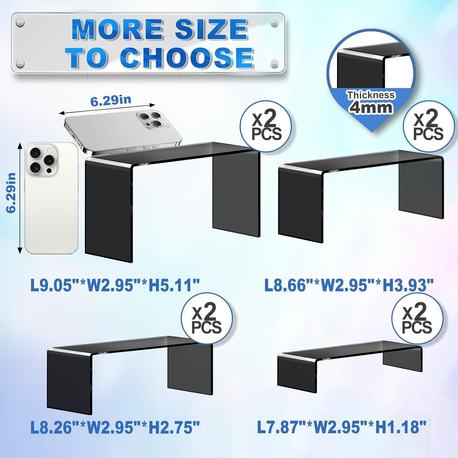 Soportes Acrílicos Aheroi 8 Pcs para Exhibición 20-23cm