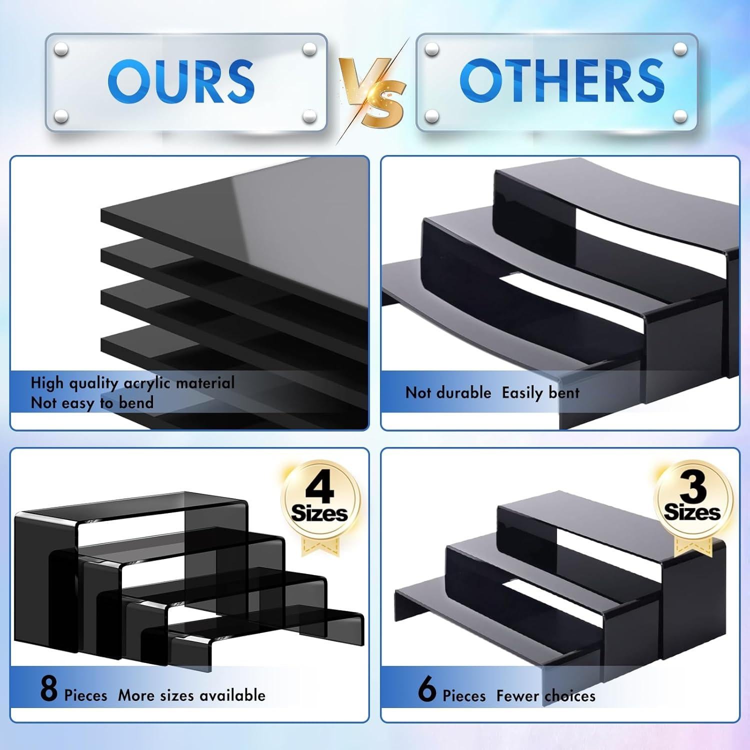 Soportes Acrílicos Aheroi 8 Pcs para Exhibición 20-23cm