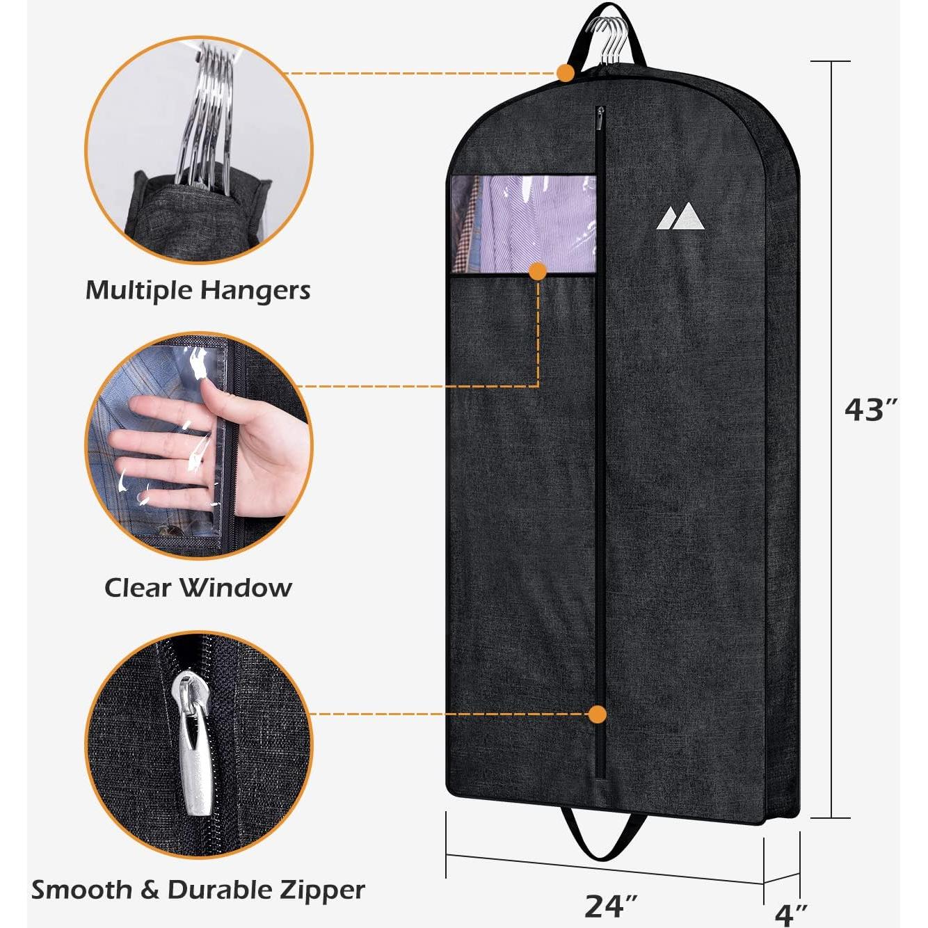 Bolsa de Ropa Colgante MISSLO 43" Impermeable Oxford Negra