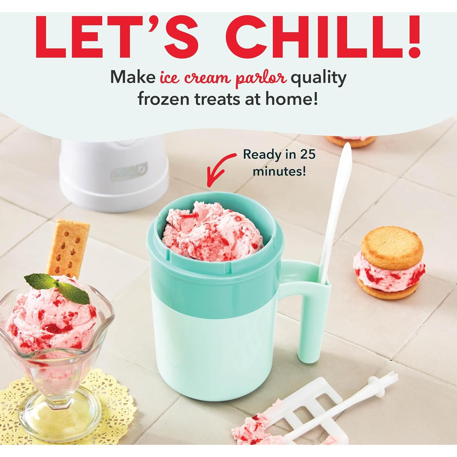 DASH Mi Pint Máquina de Helados Aqua 1.6 Tazas Multiusos