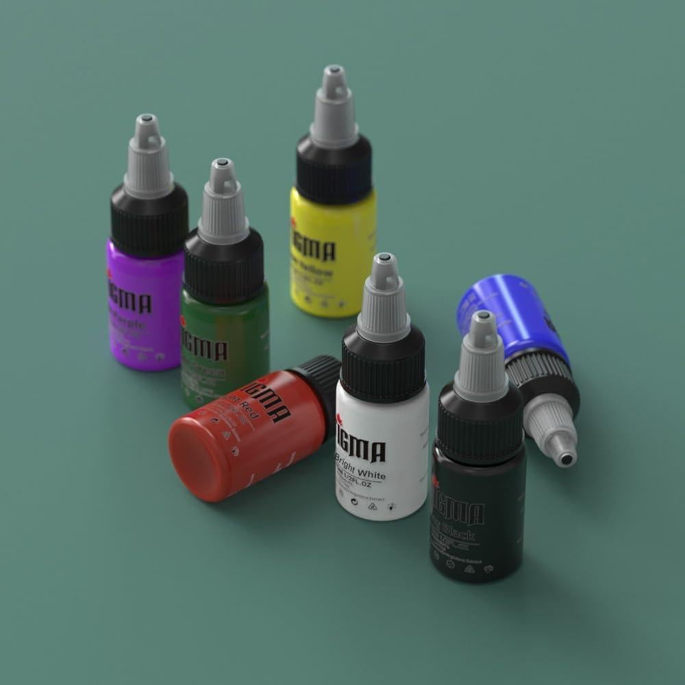 Juego de Tinta para Tatuajes STIGMA 14 Colores 15 ml cada uno