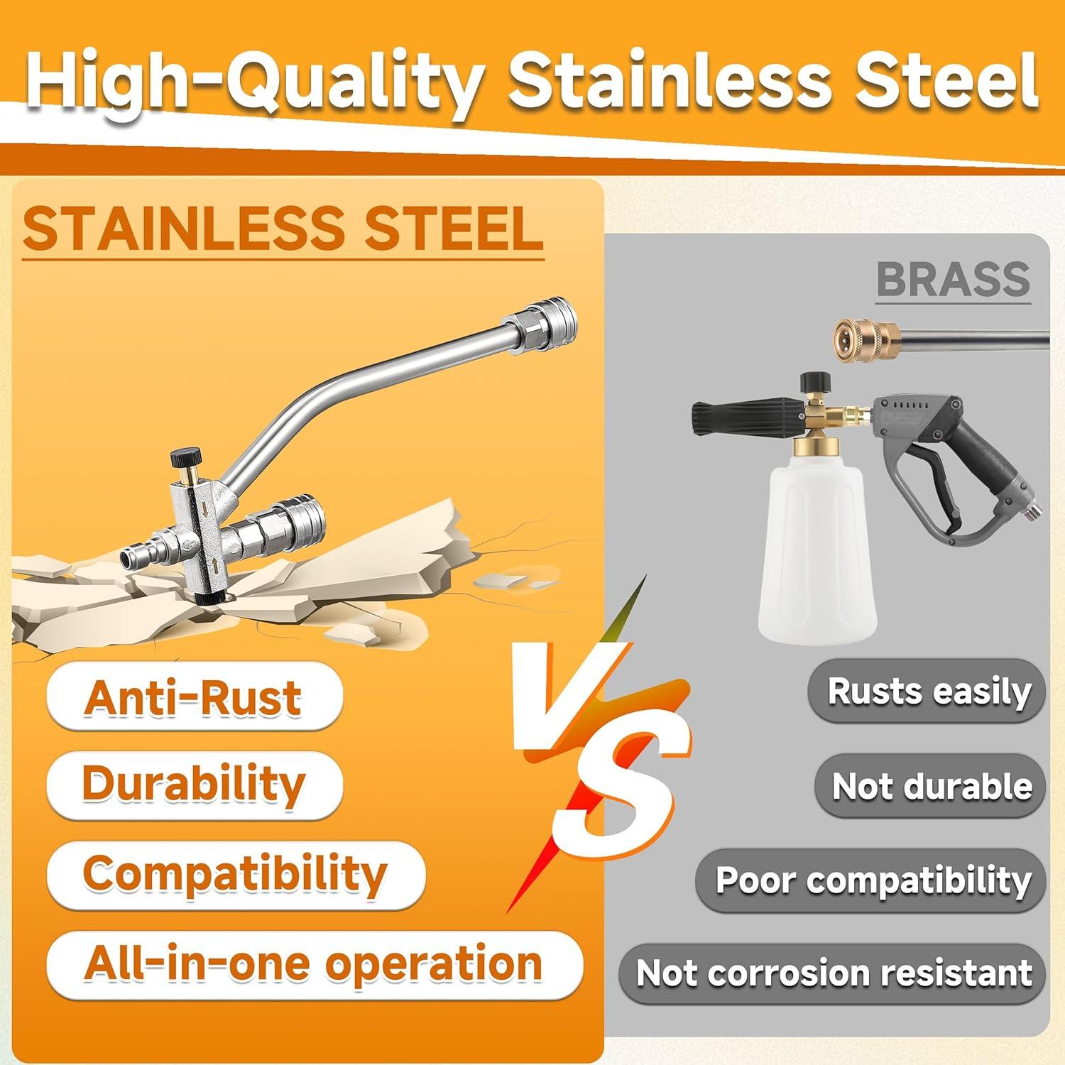 Pistola de Lavado a Presión M MINGLE PW70-1 con Caño de Espuma