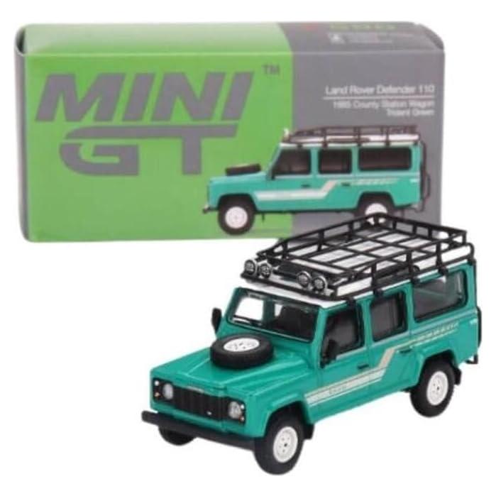 Modelo Diecast 1:64 Land Rover Defender 110 Verde Trident