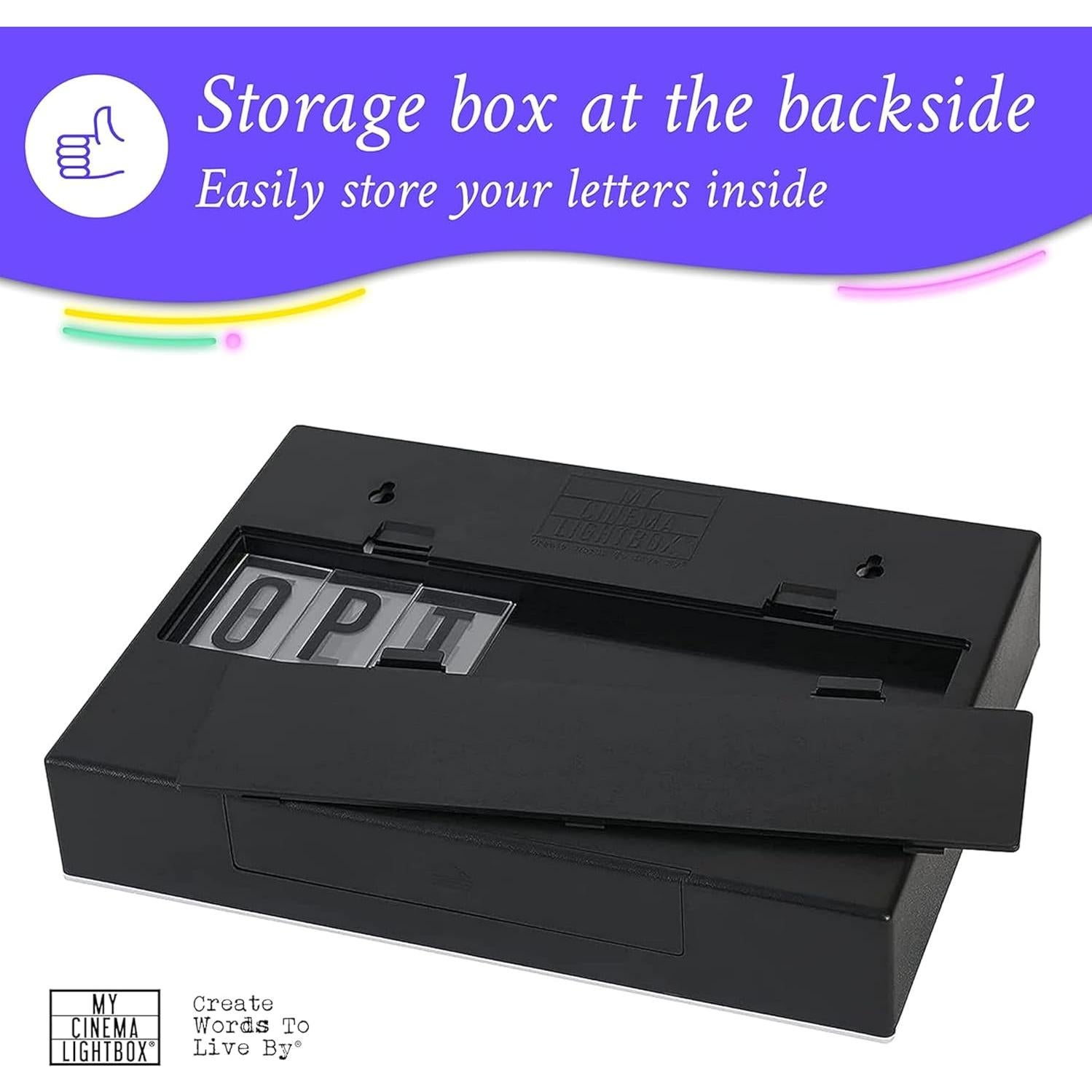 Caja de Luz de Cine RGB Amped & Co 20.3x15.2 cm LED