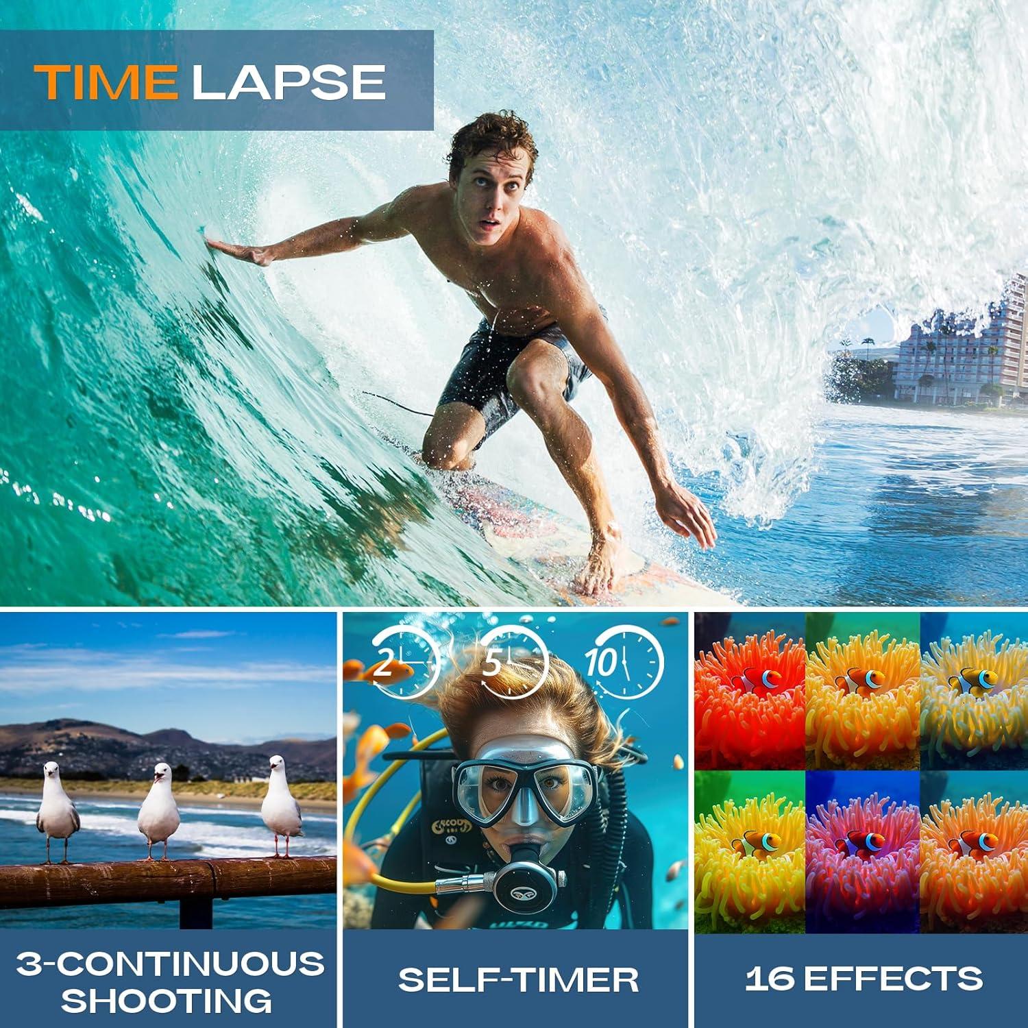 Cámara Submarina HICSHON WDC901 4K 48MP IP68 3.35M