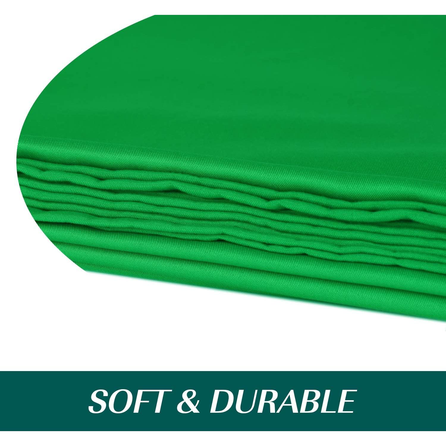 Pantalla de Fondo Verde EMART 1.52x2.13m Chroma Key con Abrazaderas