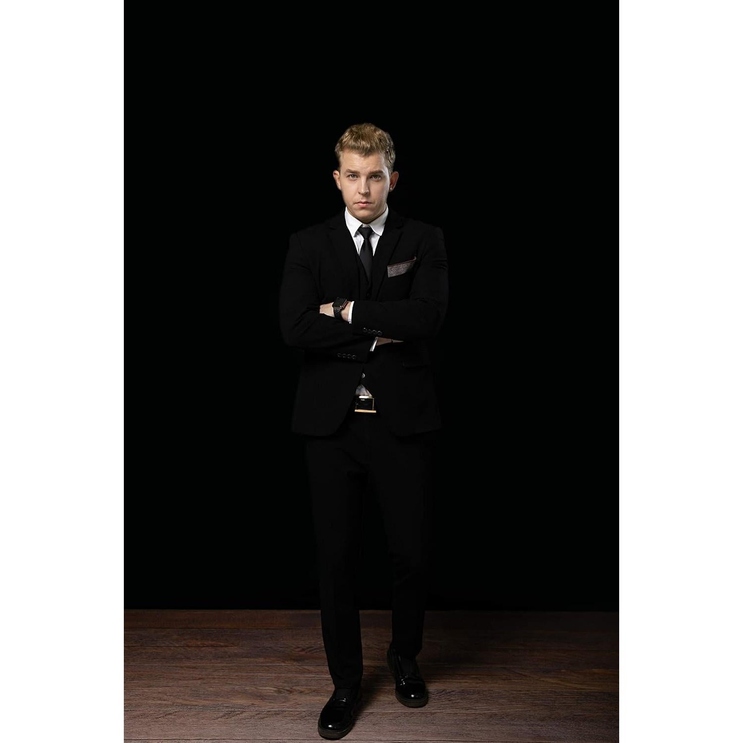 Kate 5ft×7ft Solid Black Backdrop Portrait Background for Photography Studio