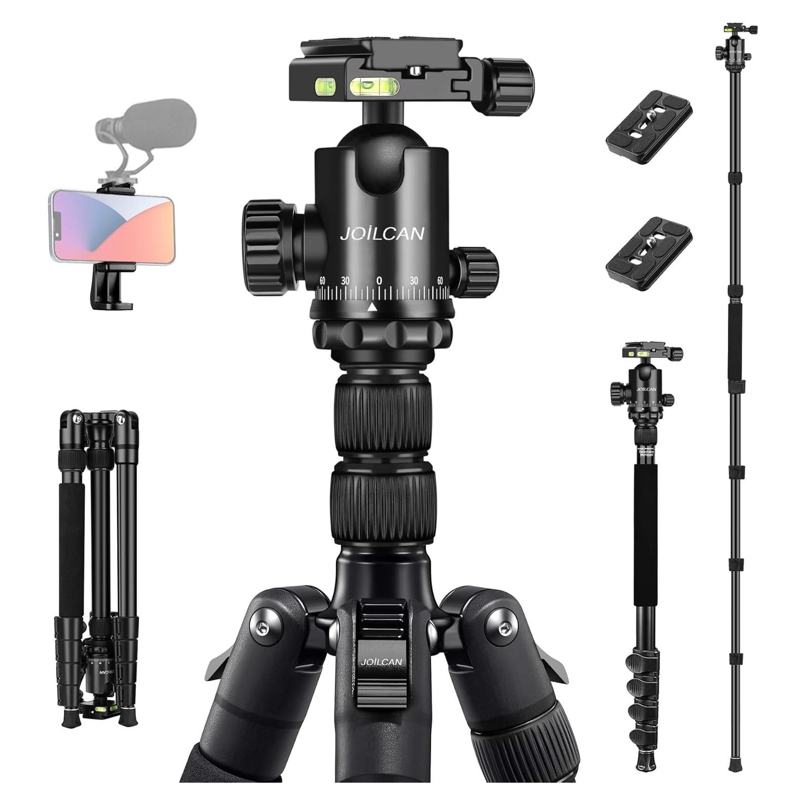 Trípode JOILCAN H80 para Cámara 205.74cm 15.88kg Carga