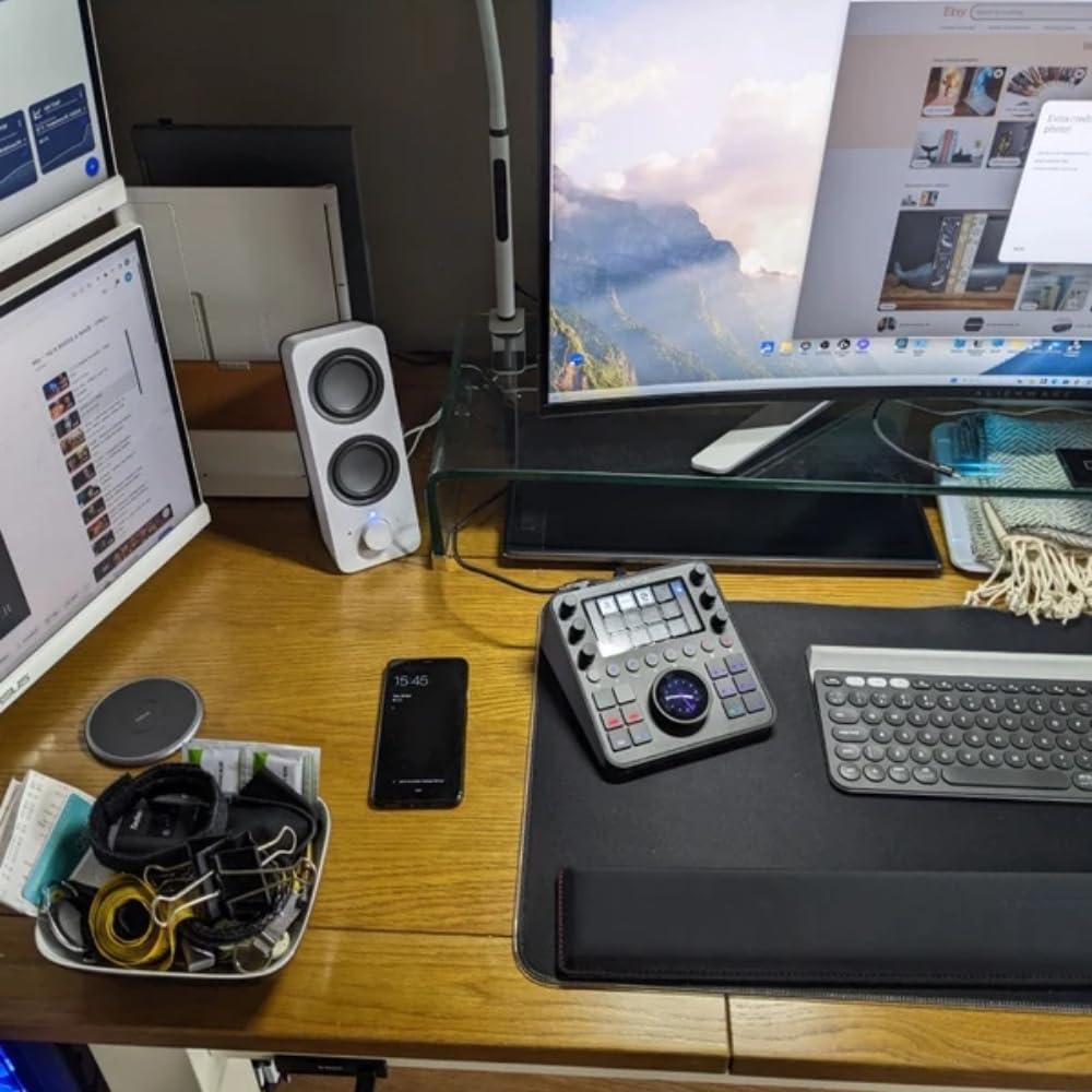 Soporte Profesional para Loupedeck CT con 3 Ruedas Jog Negro