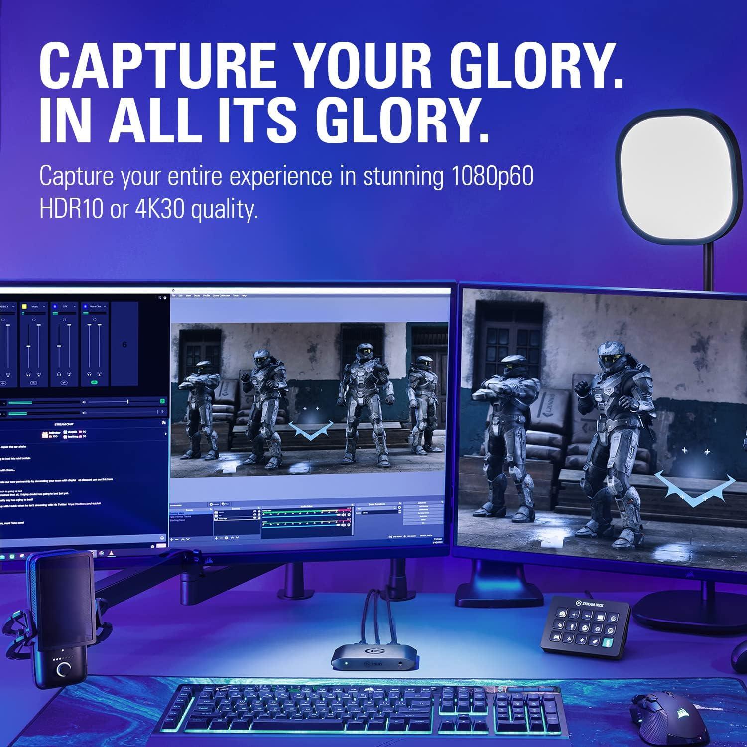 Elgato HD60 X - Capturadora 4K30 HDR10 y 1080p60 para PS5/Xbox