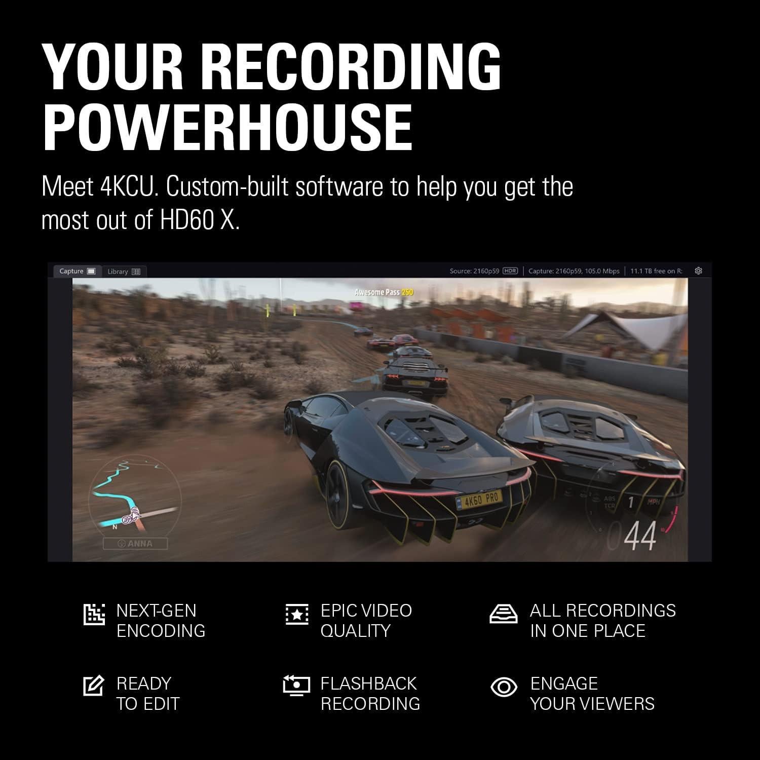 Elgato HD60 X - Capturadora 4K30 HDR10 y 1080p60 para PS5/Xbox