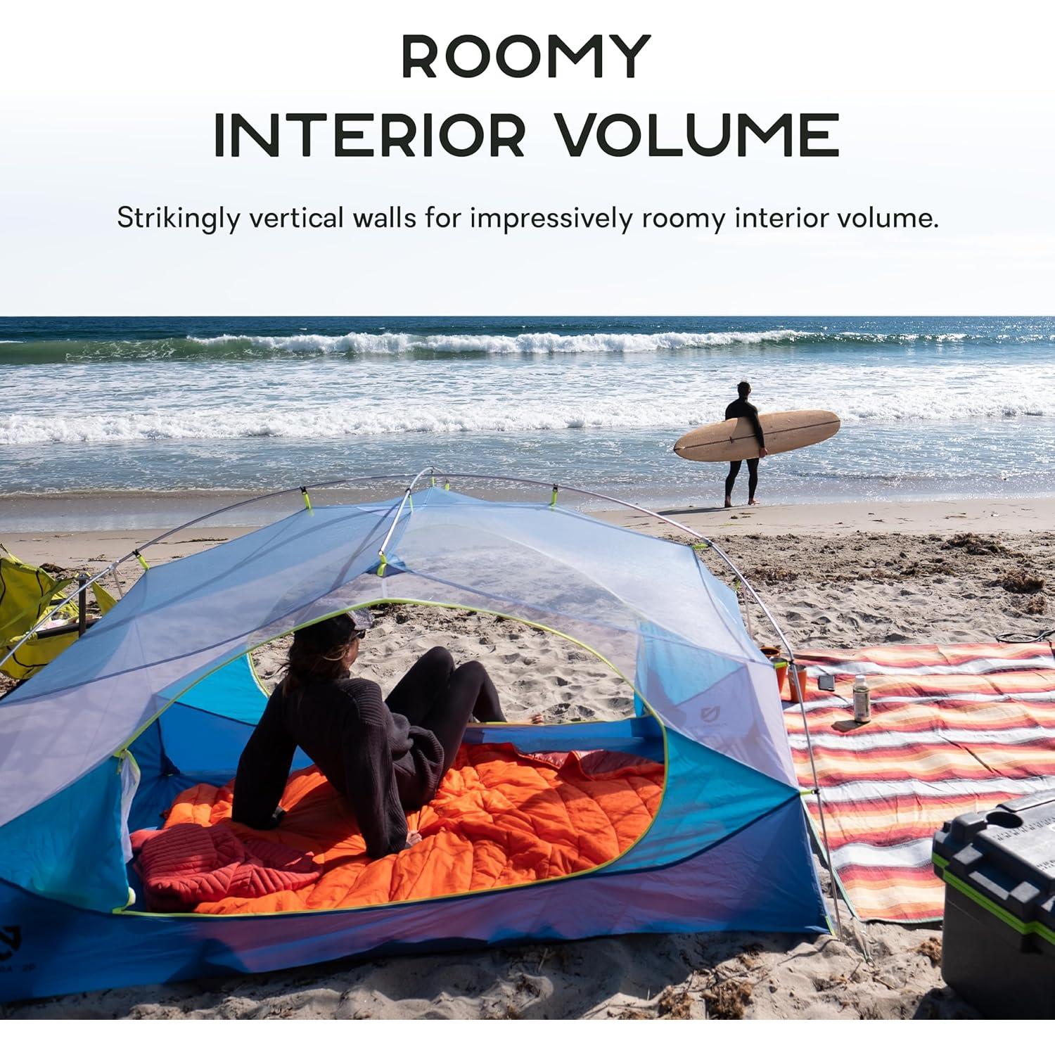 Tienda de Camping NEMO Aurora 3 Personas Mango/Niebla