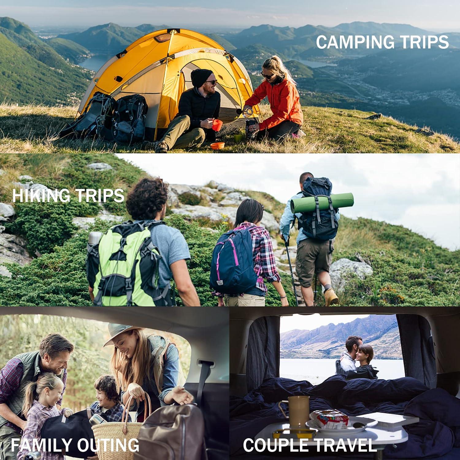 Saco de dormir QEZER de plumas 1000g, ultraligero -7.8°C