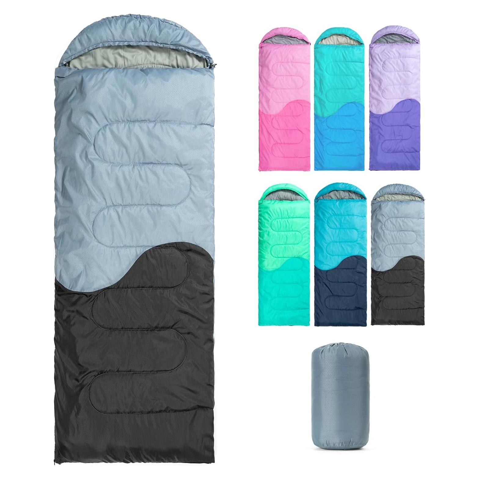 Saco de Dormir 3 Estaciones HTMEYBG Negro Gris 220x80 cm