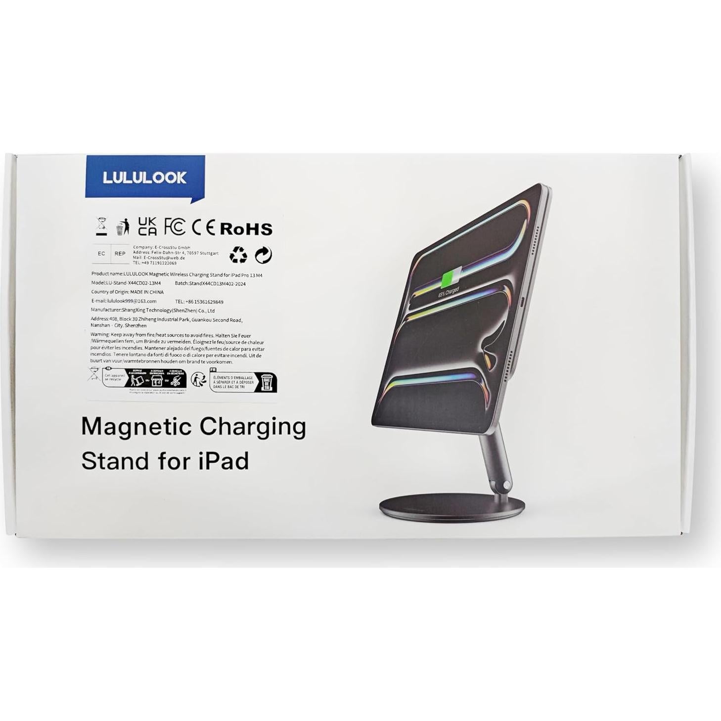 Soporte Carga Inalámbrica LULULOOK para iPad Pro 13" M4