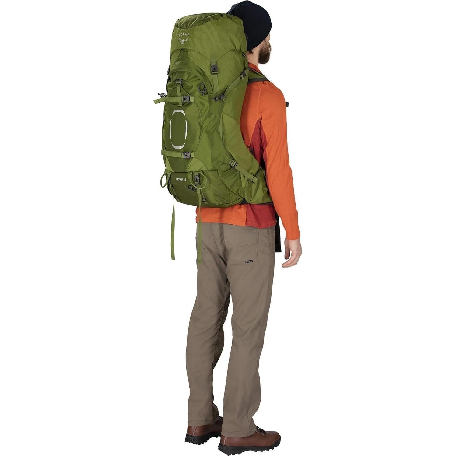 Mochila de Senderismo Osprey Aether 55L Hombre S/M Negra