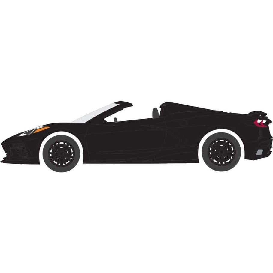 Coche Diecast Chevrolet Corvette C8 Stingray 2021 Negro 1/64