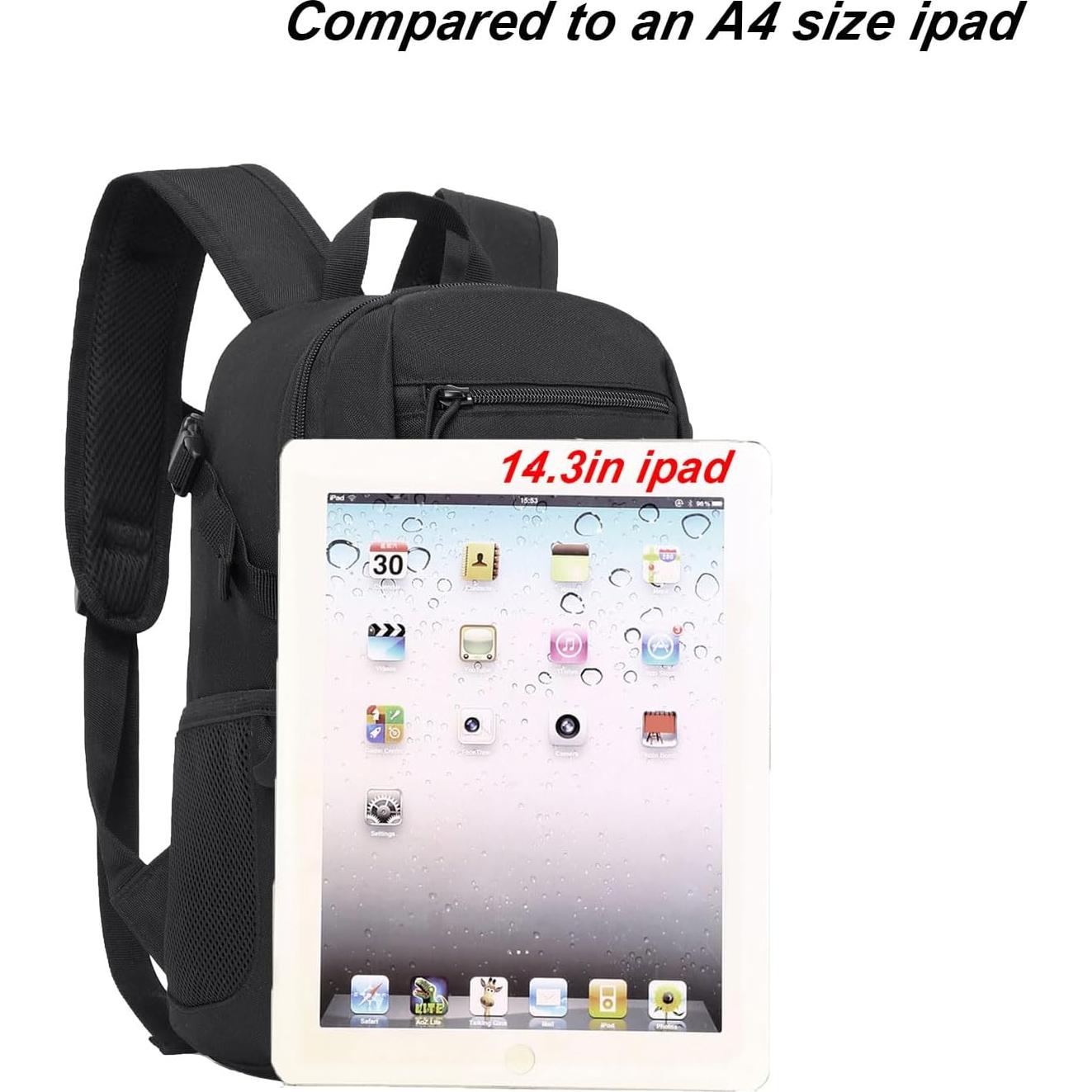 Mochila táctica ArcEnCiel 10L negra MOLLE para camping