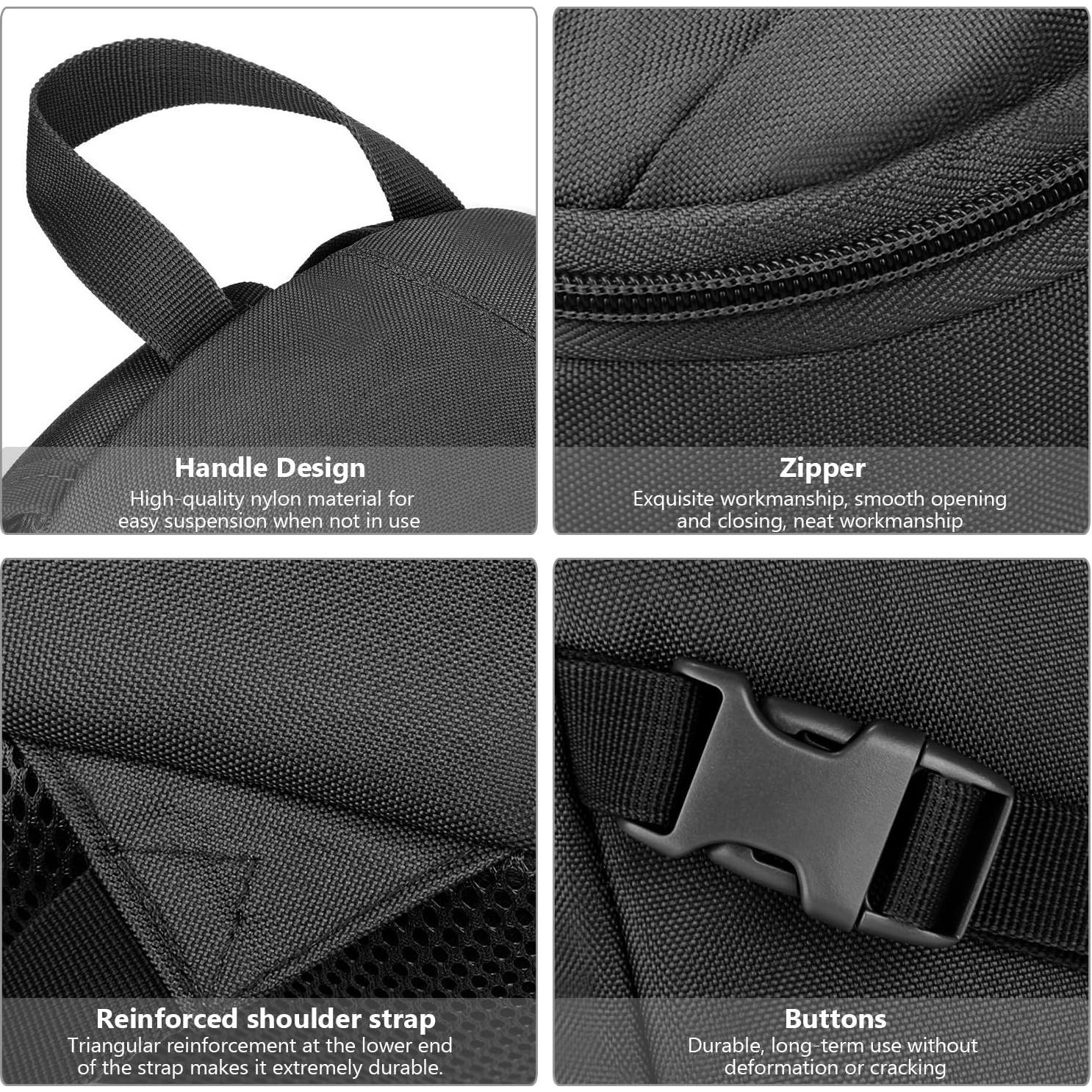 Mochila táctica ArcEnCiel 10L negra MOLLE para camping