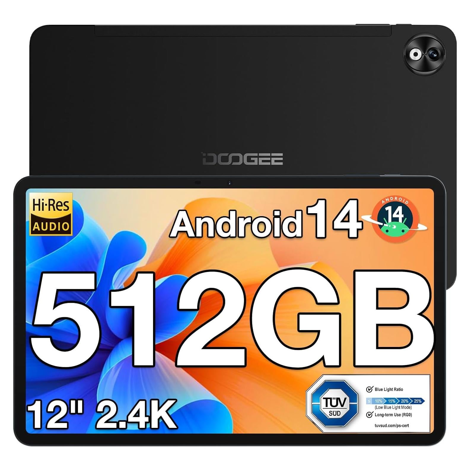 Tableta DOOGEE T40PRO 12" Android 14 20GB RAM 512GB