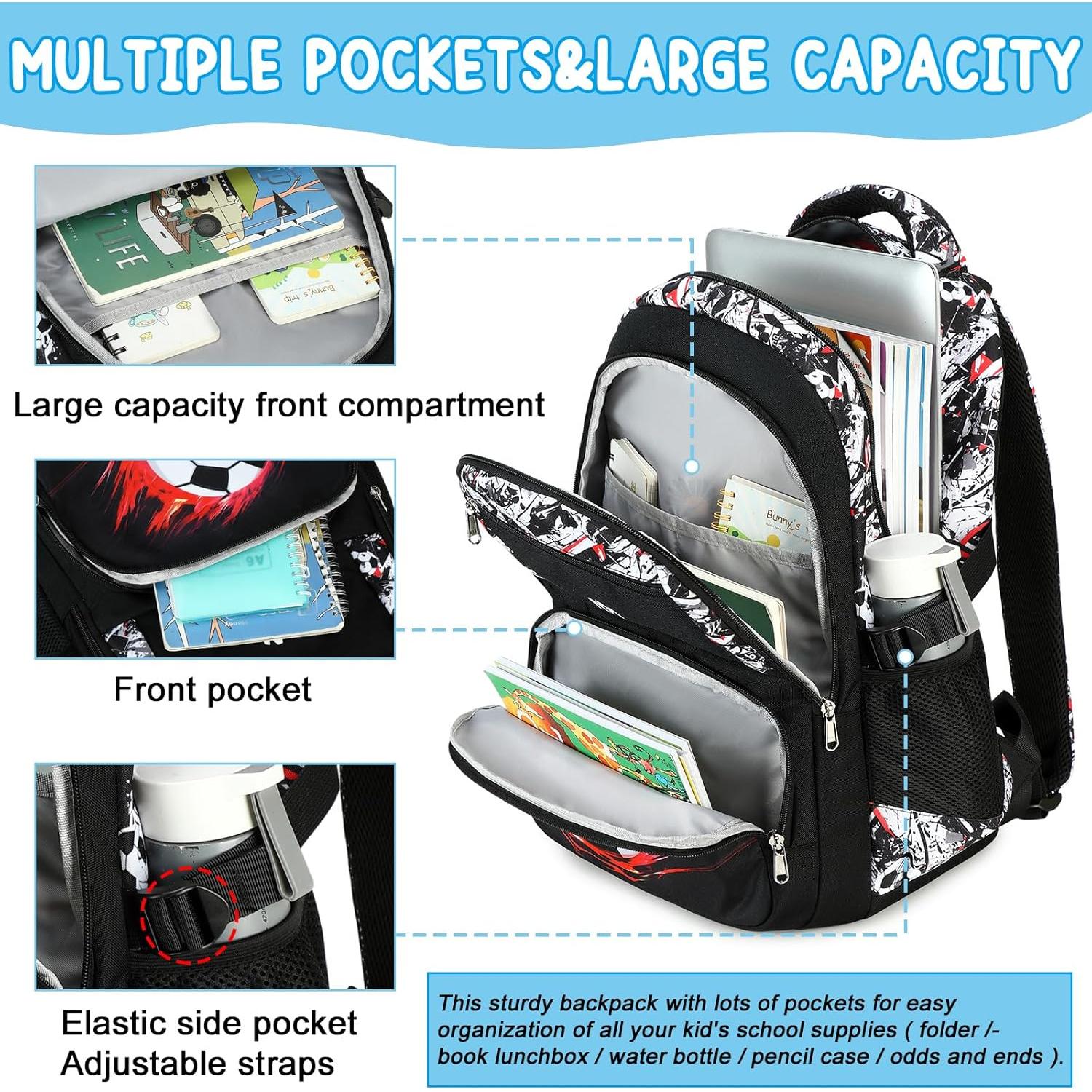 Mochila Escolar para Niños Bluboon Camuflaje 20L 45.7x33x20.3cm