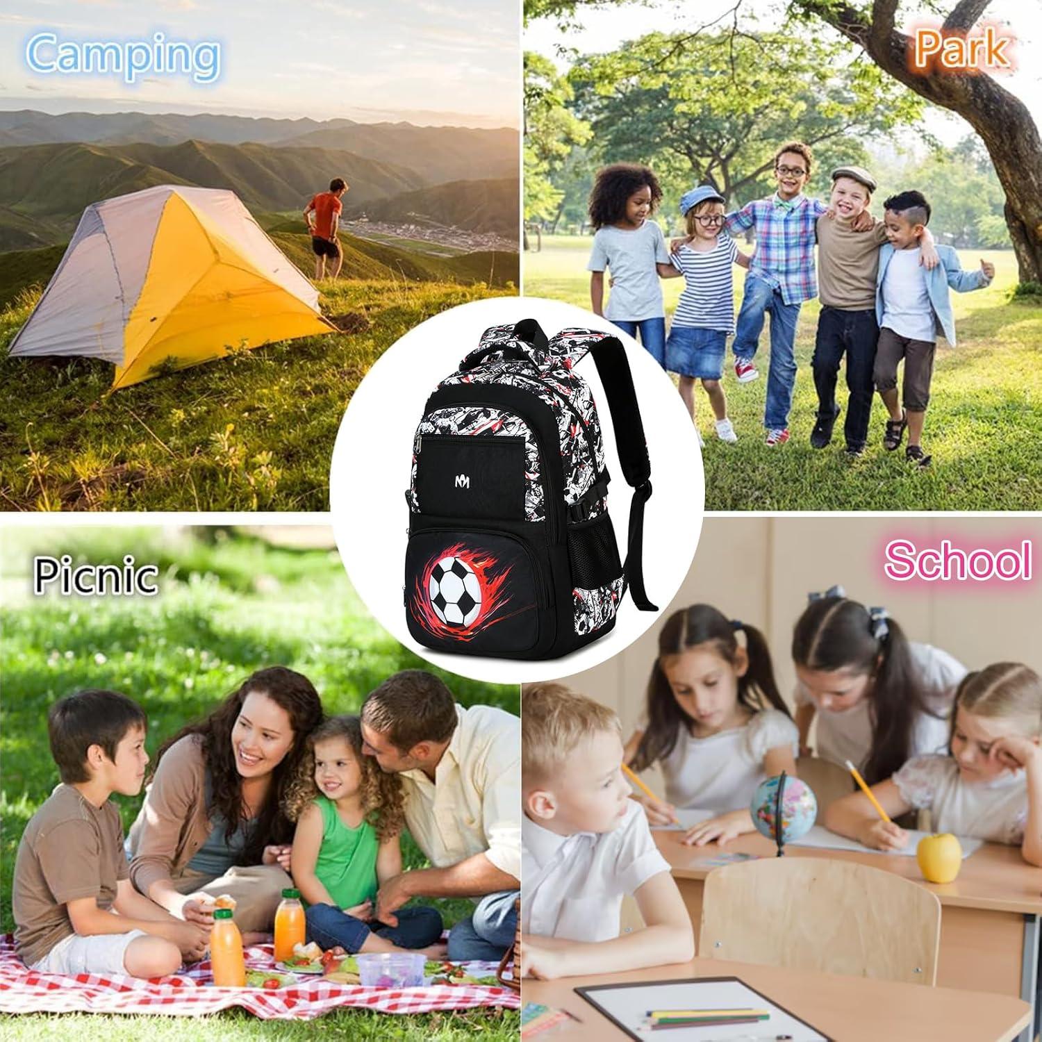 Mochila Escolar para Niños Bluboon Camuflaje 20L 45.7x33x20.3cm