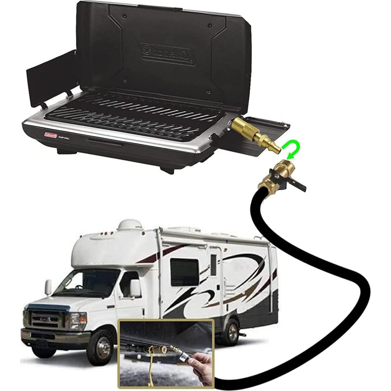 Adaptador de Propano MENSI 1/4" Conexión Rápida para Estufas