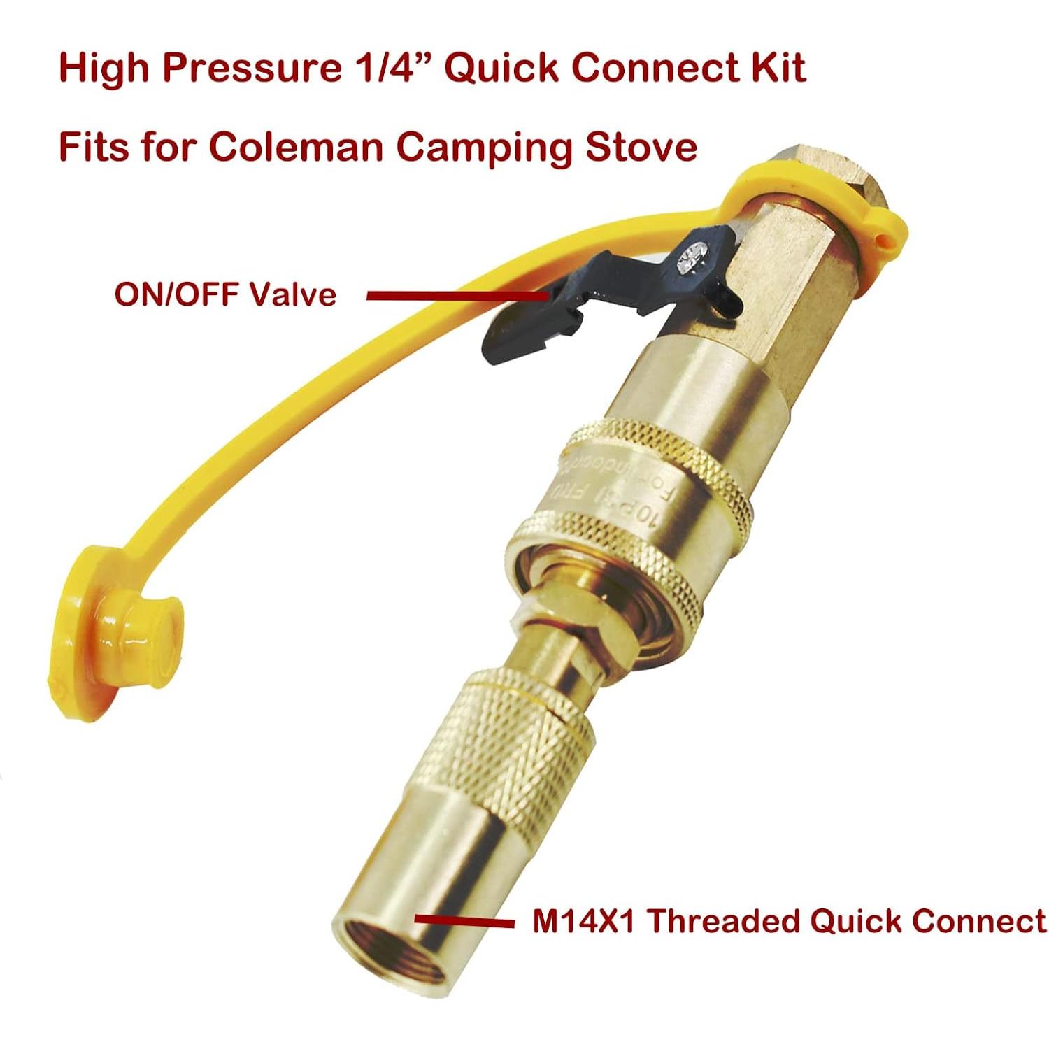 Adaptador de Propano MENSI 1/4" Conexión Rápida para Estufas