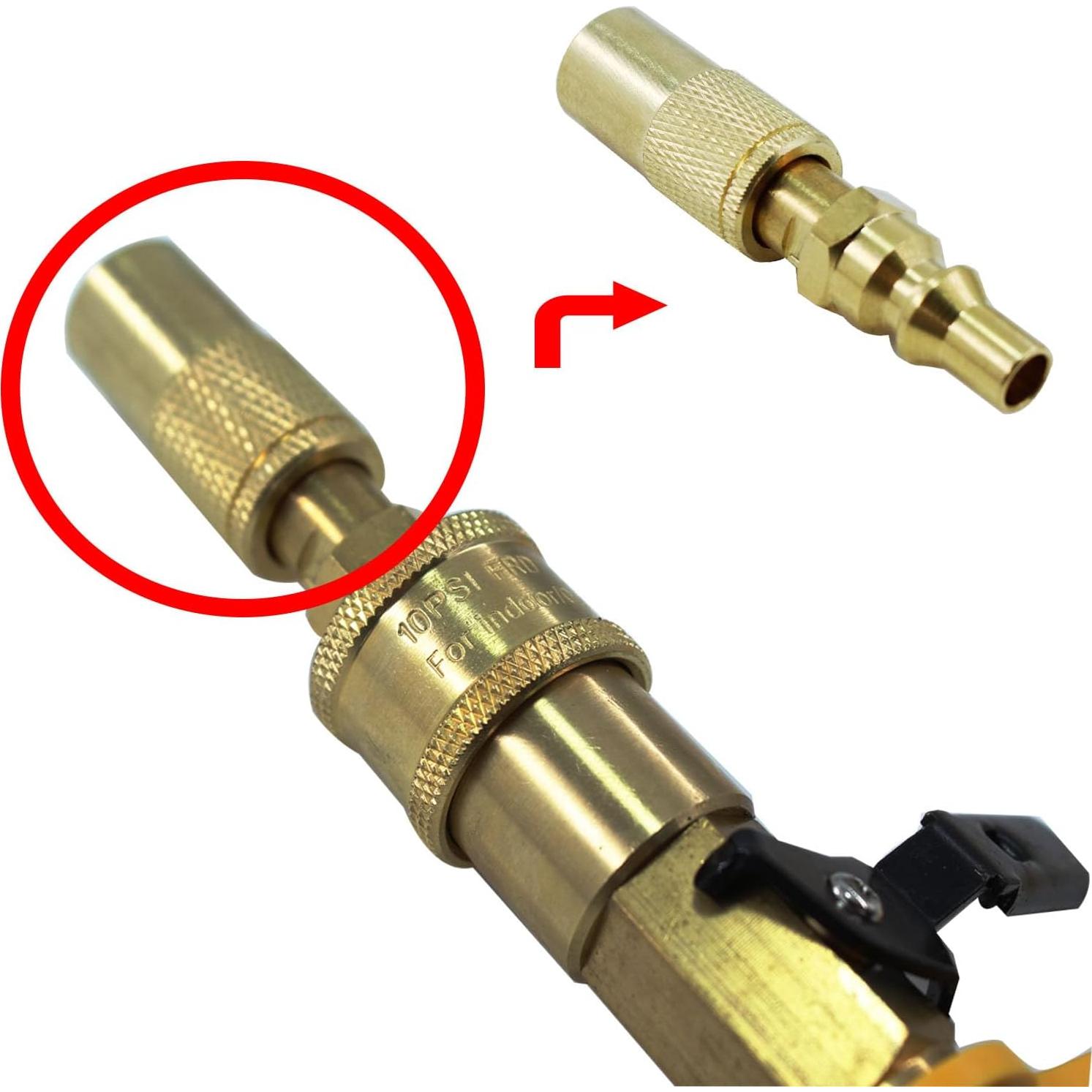 Adaptador de Propano MENSI 1/4" Conexión Rápida para Estufas