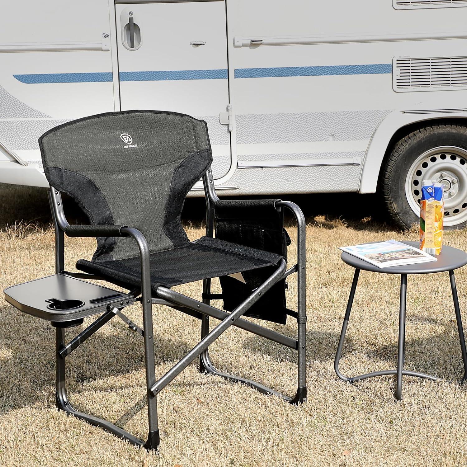 Silla de Camping Plegable EVER ADVANCED Verde Aluminio 158.76 kg