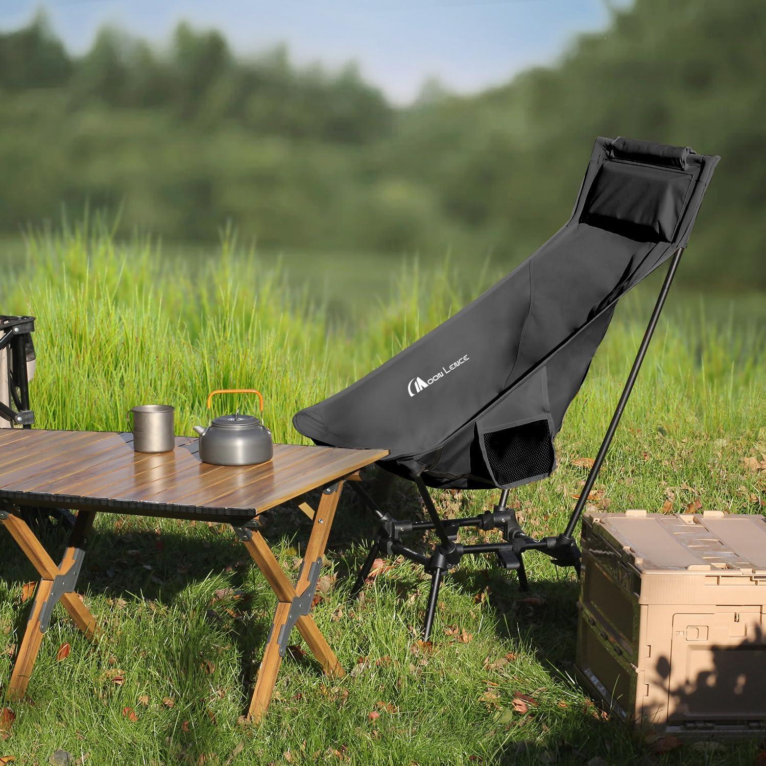 Silla de Camping Plegable MOON LENCE CH22 Ajustable 181kg