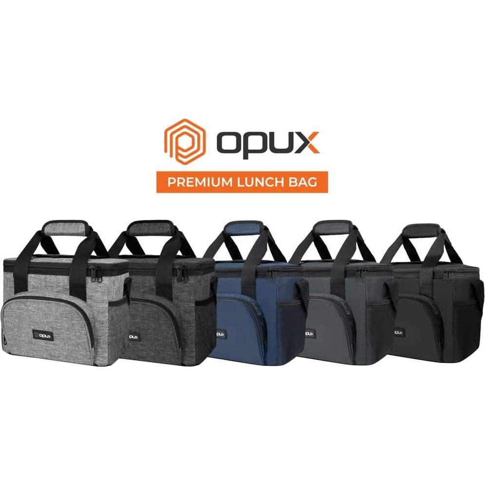 Bolsa Térmica Aislada OPUX 18 Latas Negra para Camping y Trabajo