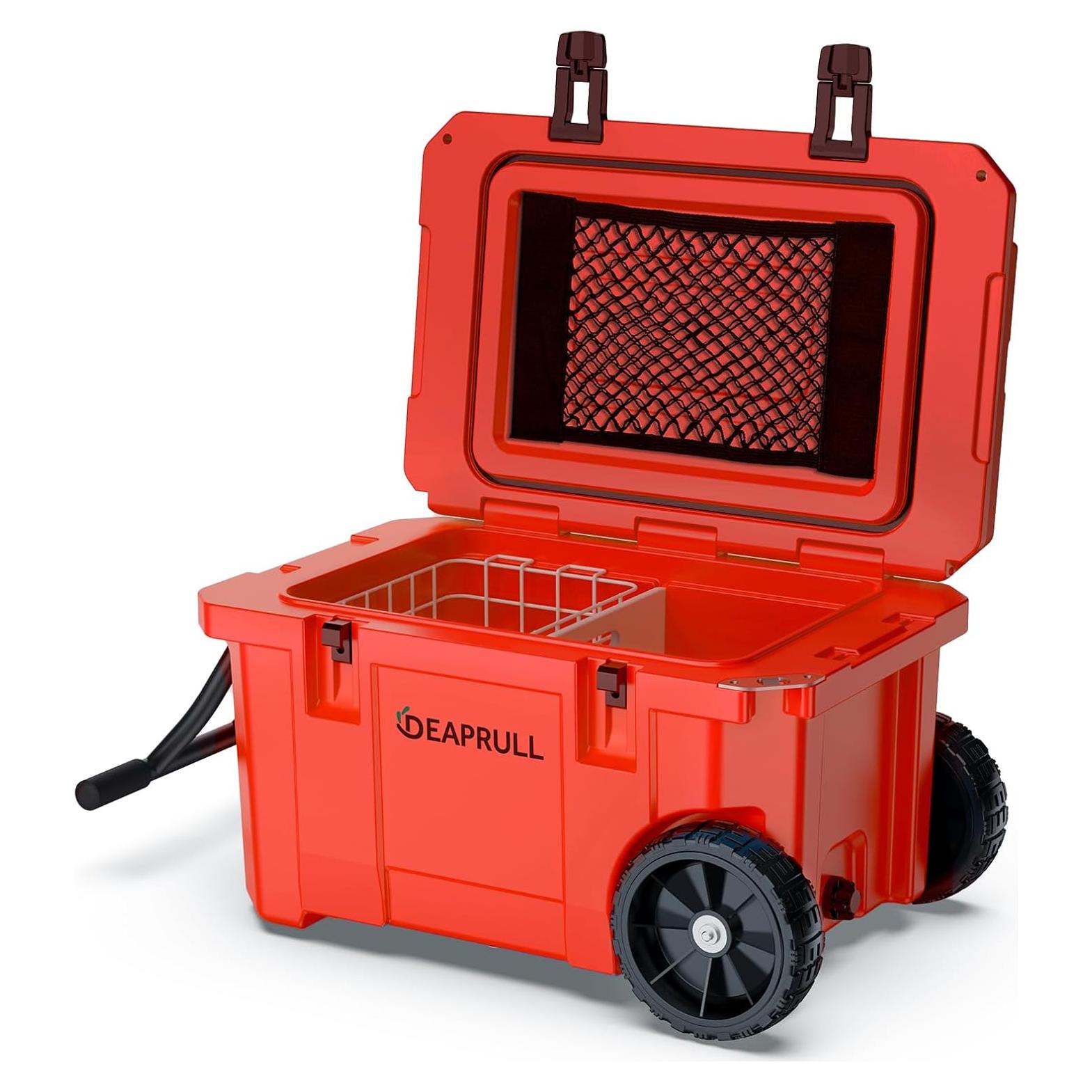 Nevera Portátil DEAPRULL 55QT con Ruedas y Aislamiento 52L