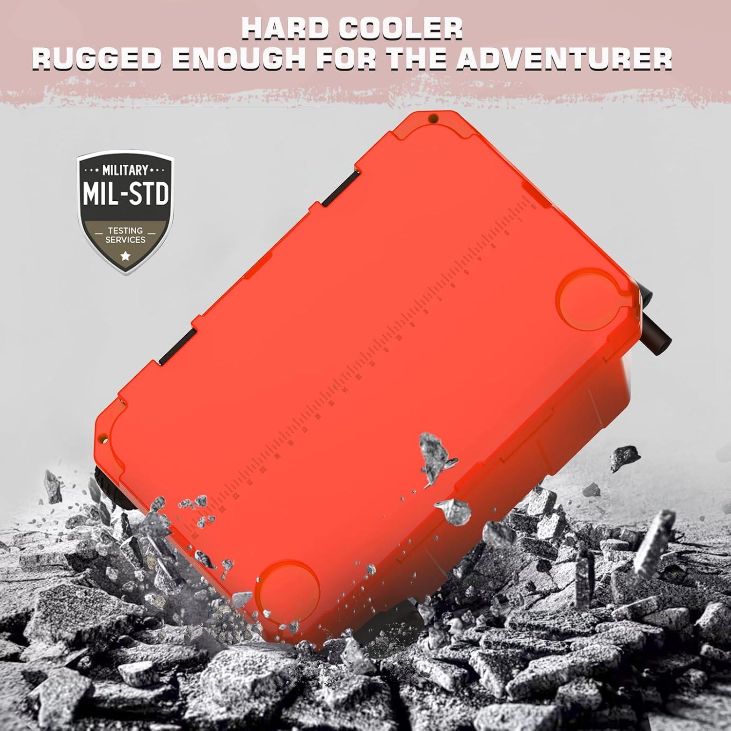 Nevera Portátil DEAPRULL 55QT con Ruedas y Aislamiento 52L