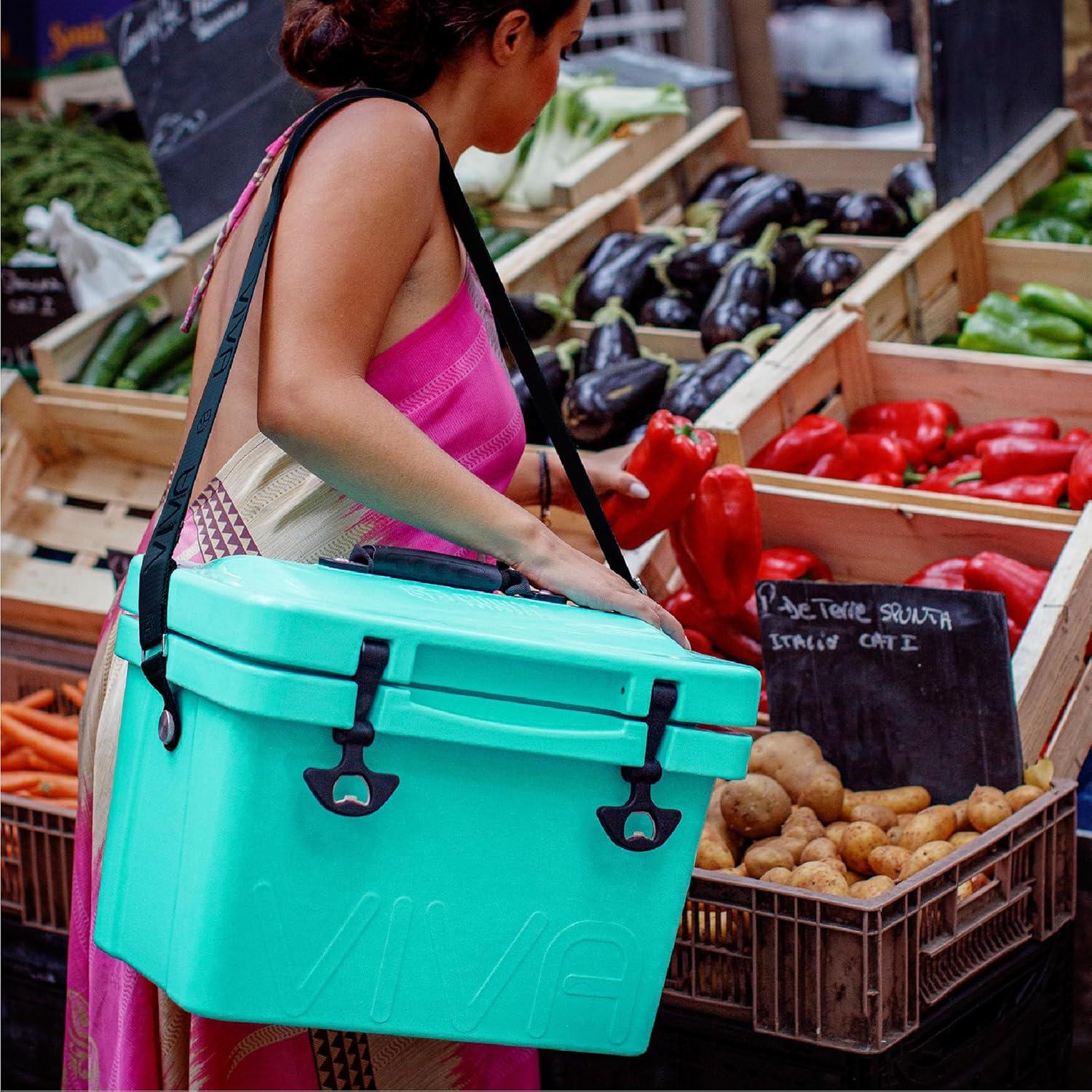 Enfriador Duro Cubix Outdoors Viva 14QT Azul Cielo 13.24L