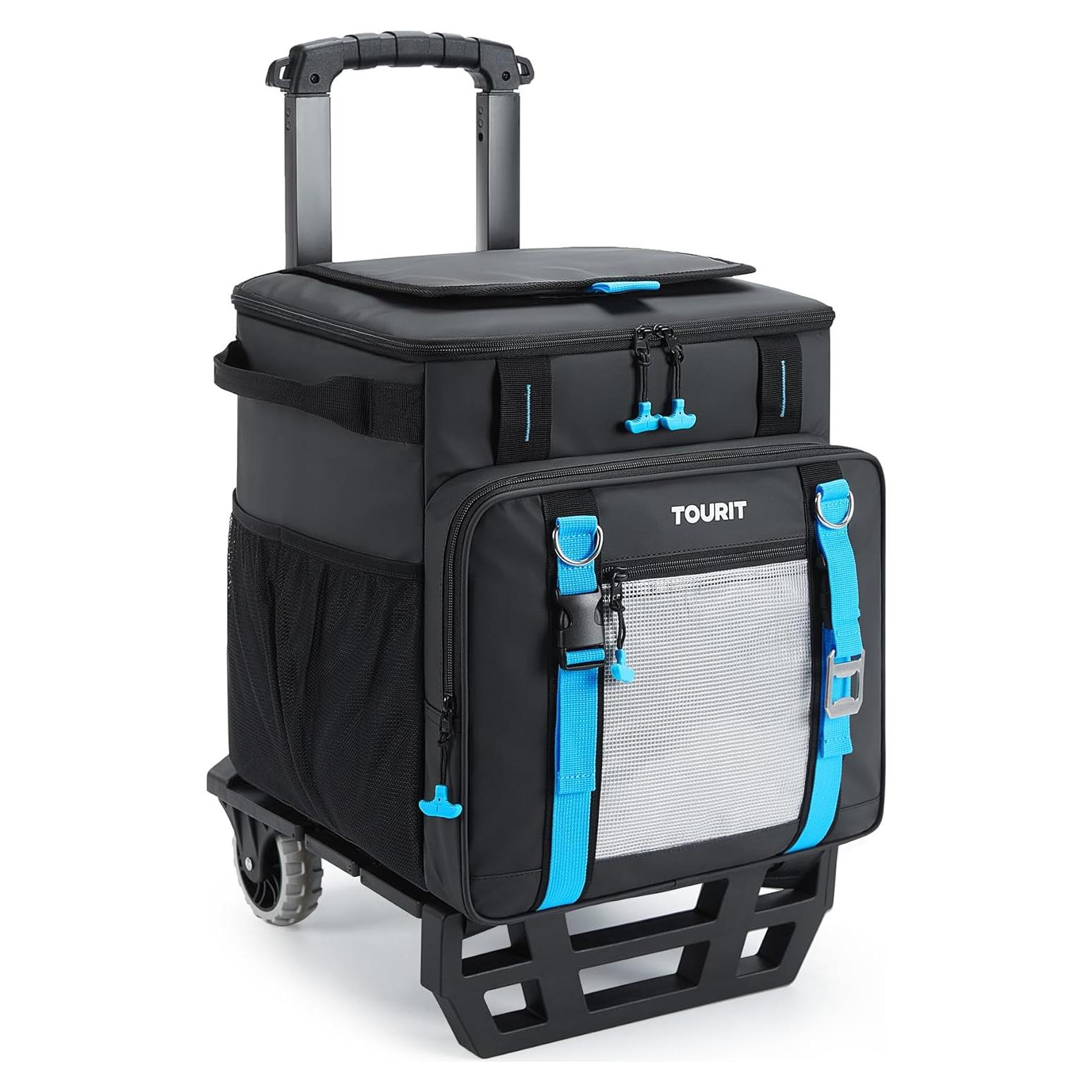 Cooler Rodante TOURIT 30L con Ruedas y Mango Retráctil