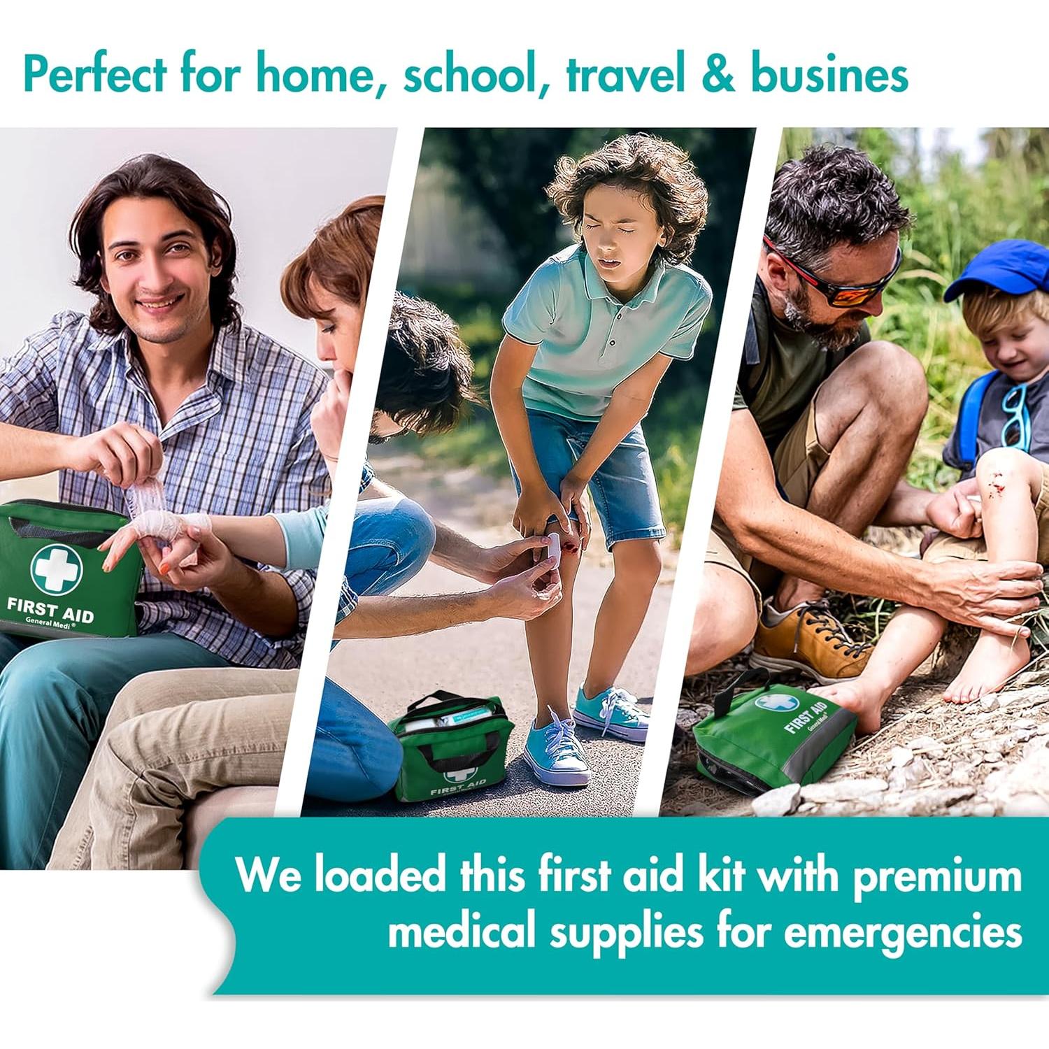 Kit de Primeros Auxilios General Medi 210 Piezas Verde