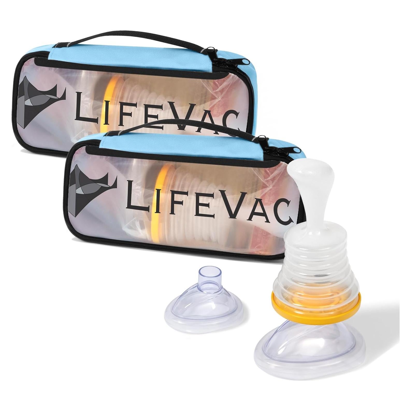 Kit de Viaje LifeVac Azul 2 Paquete - Dispositivo de Rescate