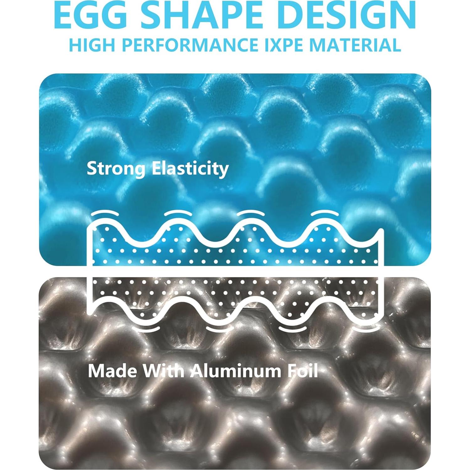 Cojín de Espuma HAFITH SP001 para Camping y Senderismo 2Pack