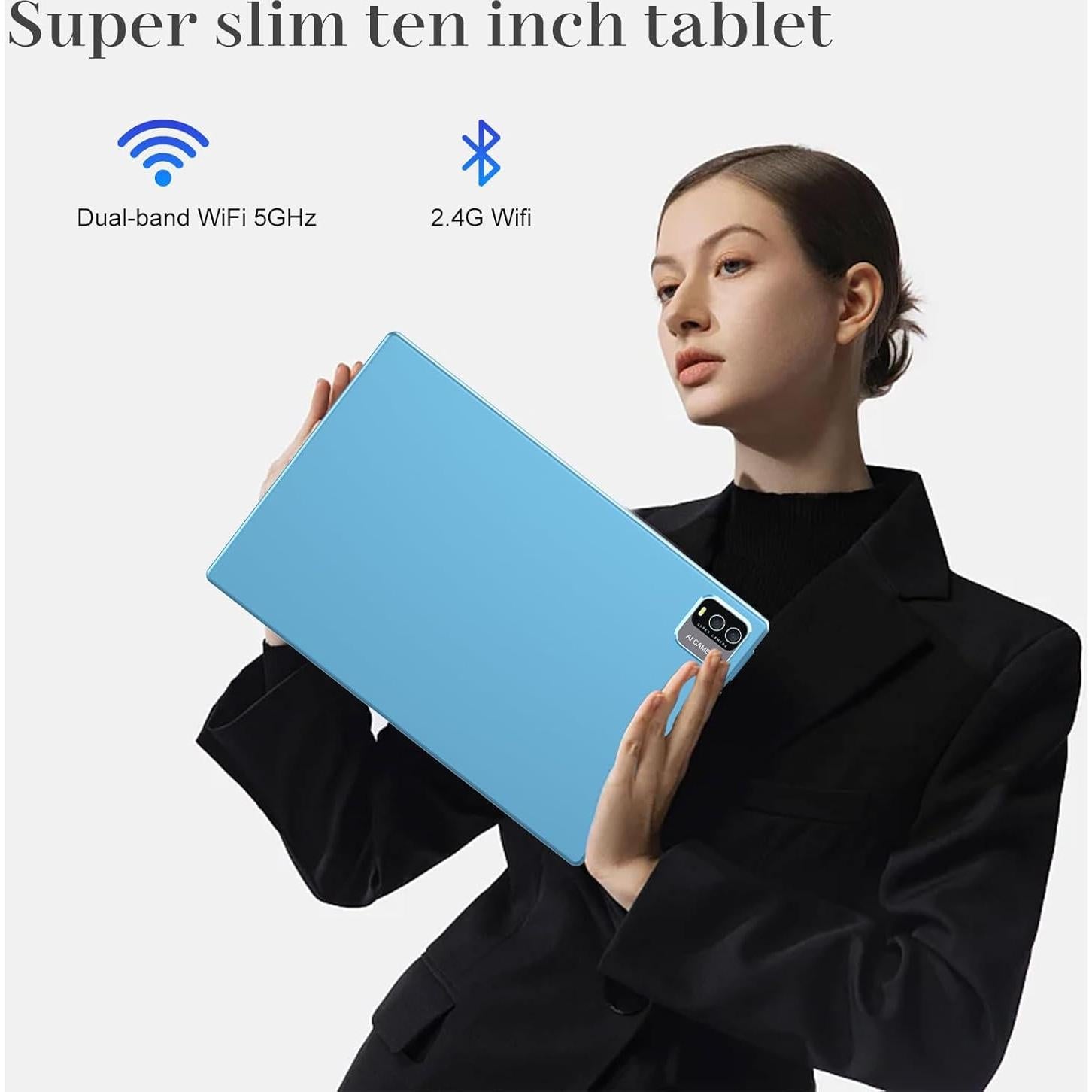 Tableta IWEGGO 10.1" Android 14 8GB RAM 64GB ROM 1TB