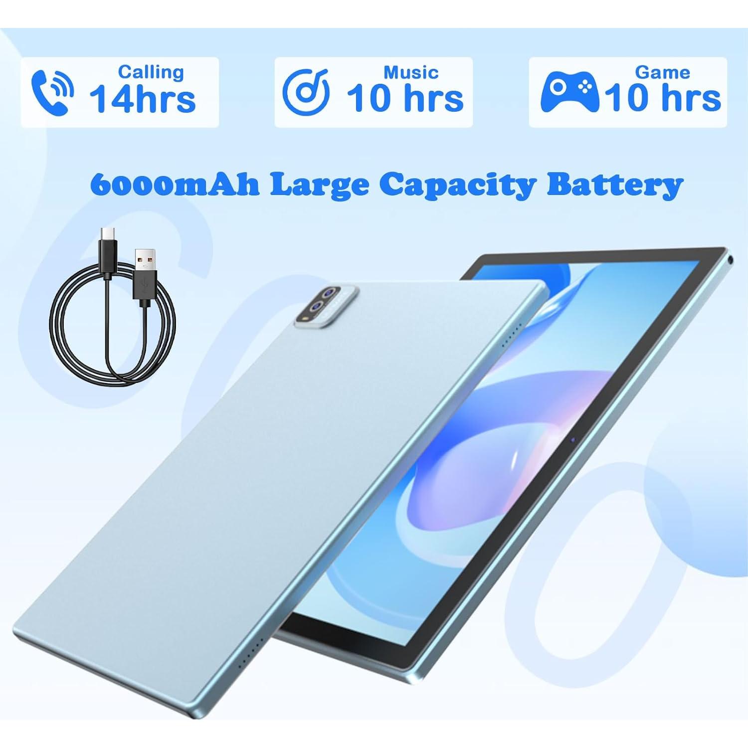 Tableta IWEGGO 10.1" Android 14 8GB RAM 64GB ROM 1TB