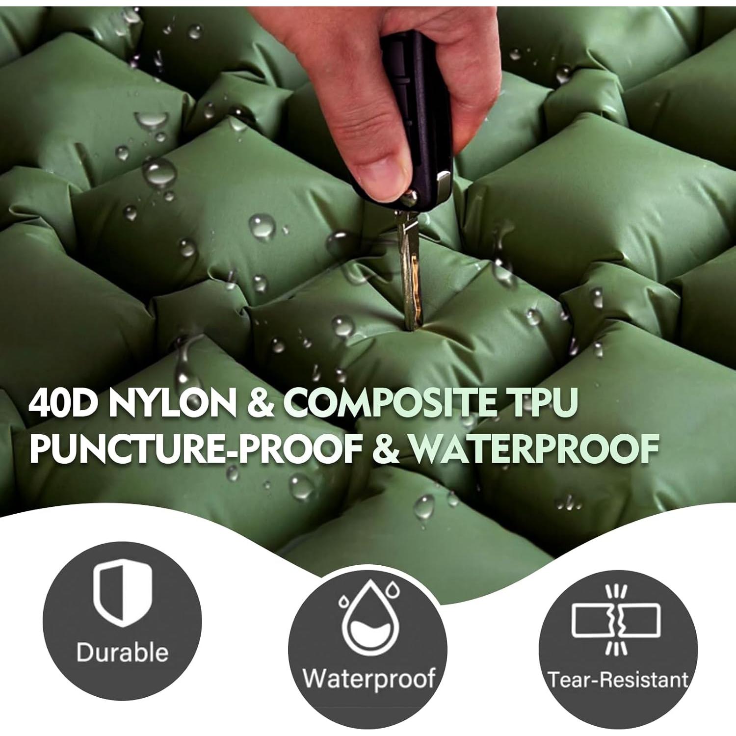 Colchón de Camping Blackpongo BG2413 Doble 196x125cm