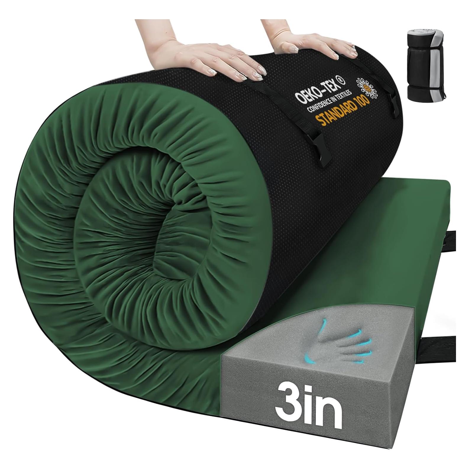 Colchón de Camping CYMULA Twin XL 203x97 cm Espuma Viscoelástica