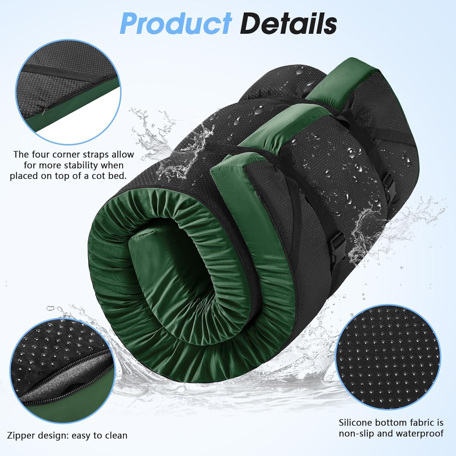 Colchón de Camping CYMULA Twin XL 203x97 cm Espuma Viscoelástica