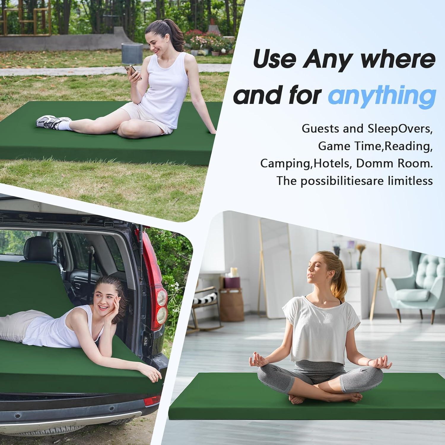 Colchón de Camping CYMULA Twin XL 203x97 cm Espuma Viscoelástica