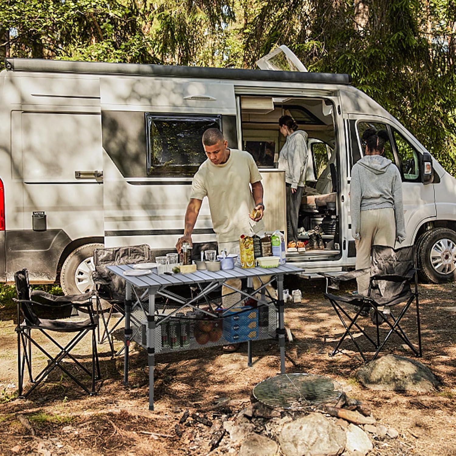 Mesa de Camping Plegable ARMOR CASTLE VF3020-FT 94 cm Ajustable