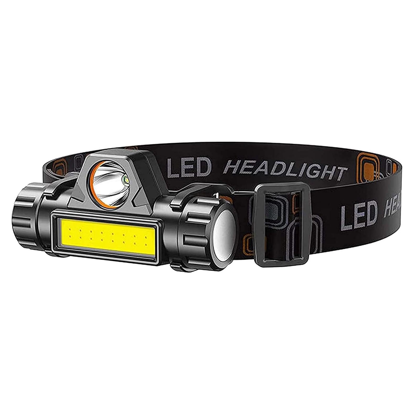 Paquete de 2 Linternas Frontales Recargables Noble 2000 Lúmenes